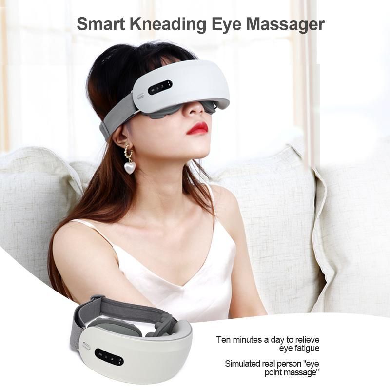 Wholesale Electric Eye Care Massager with Heat Compression Deeply Kneading Massaging for Eye Silicone Pad Can Be Remove