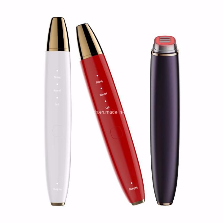 Home Use Mini Eye Massager Pen Warm Massage and Vibration Beauty Thin Face Lip Wireless RF Beauty Facial RF Device