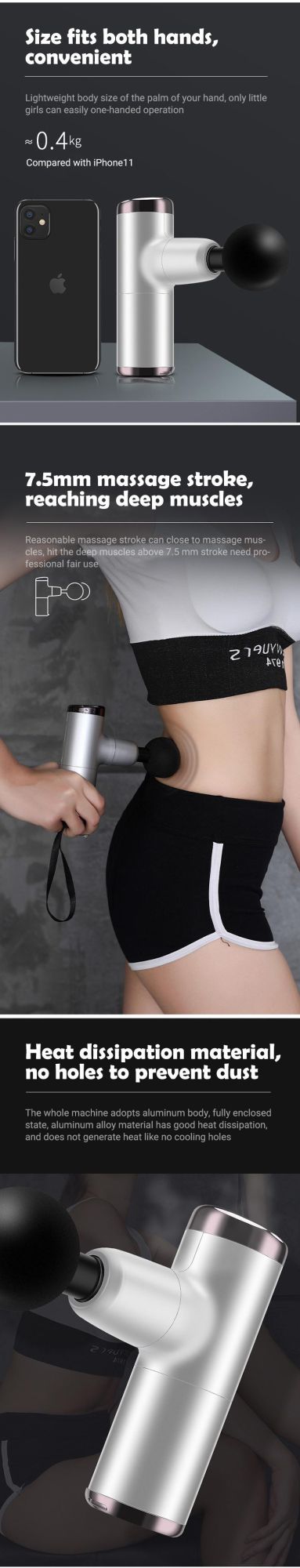 2021 Vibrating Body Muscle Massage Gun