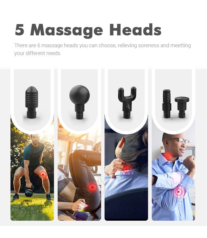 Massage Gun Deep Tissue Massager for Sore Muscle and Stiffness Quiet 5 Speed High-Intensity Vibration for Family Relax Head Should Massage Percussive Massage