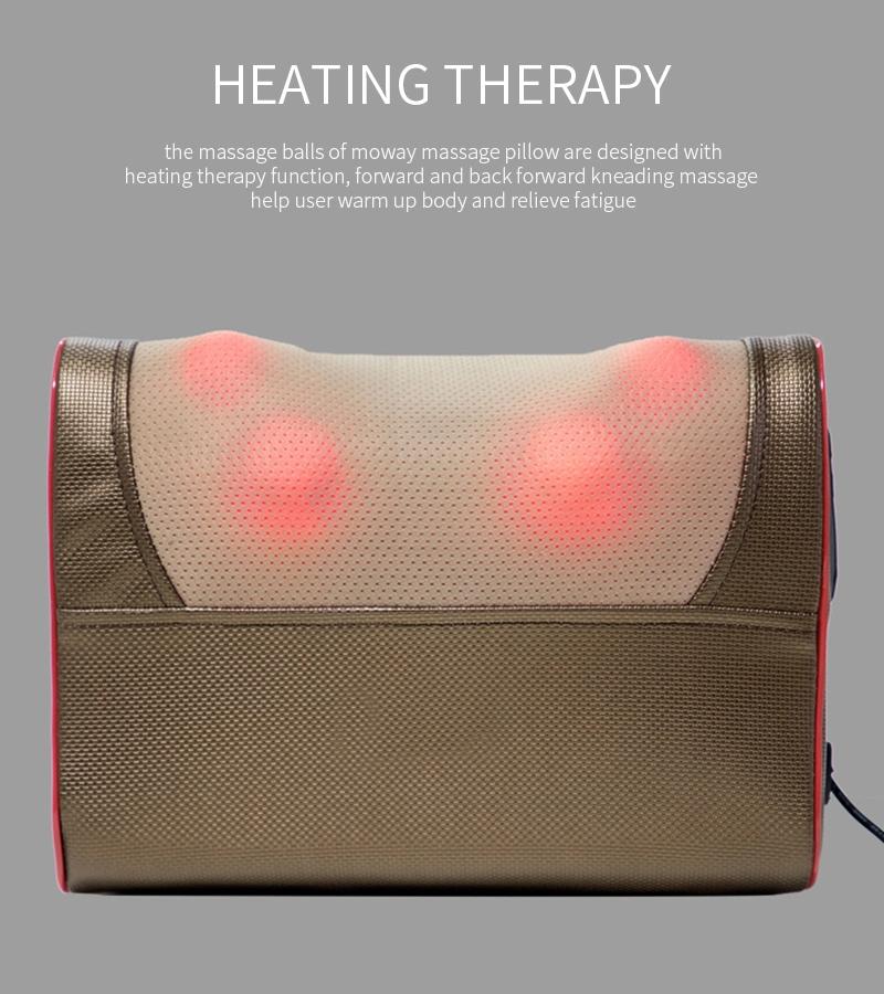 Electric Shoulder Massager Shiatsu Neck Back Massage Pillow with Heat