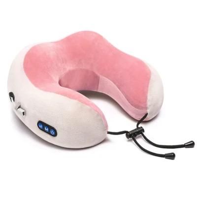 Wireless Car Kneading Shiatsu Neck Massage Pillow U Shaped USB Charging Portable Traveling Neck Pillow Massager