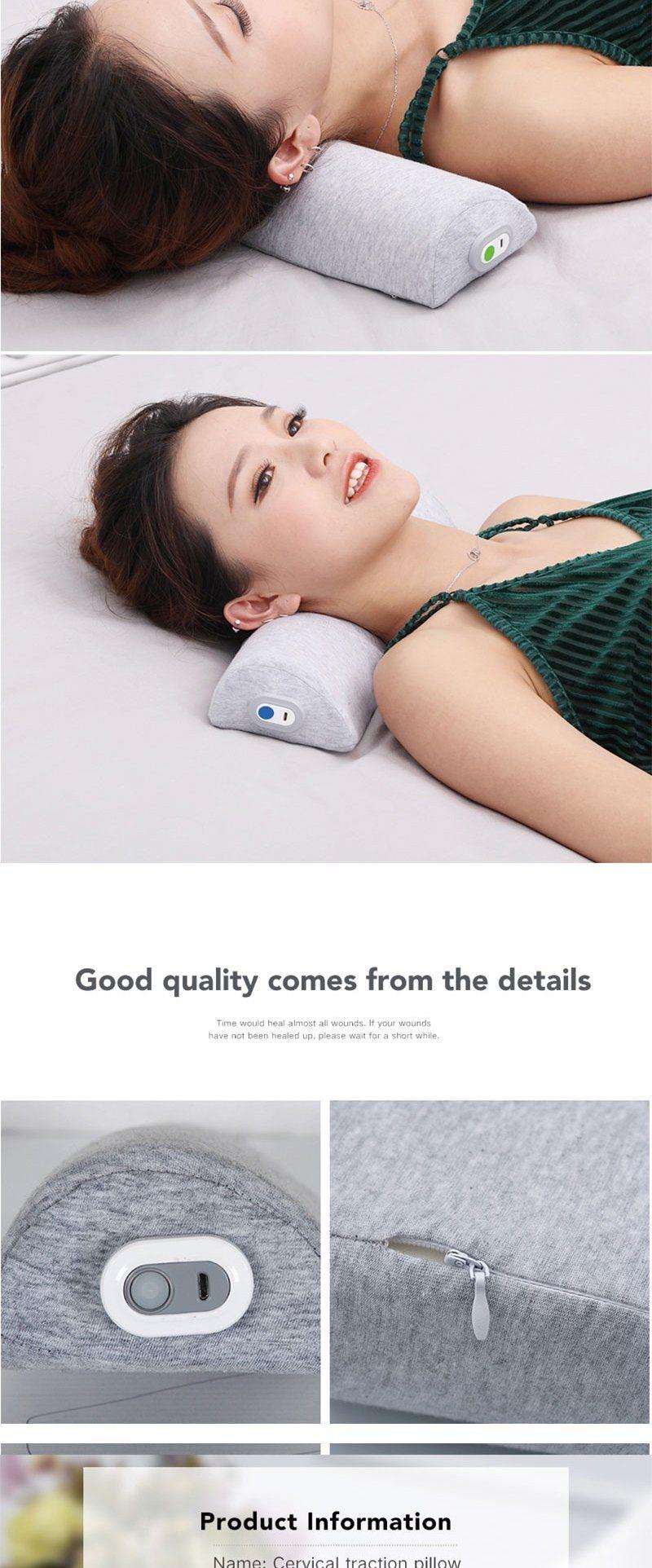 Pop Relax Relief Pain Massage Neck Pillow for Neck Relax Latest Memory Foam Vibration Massage