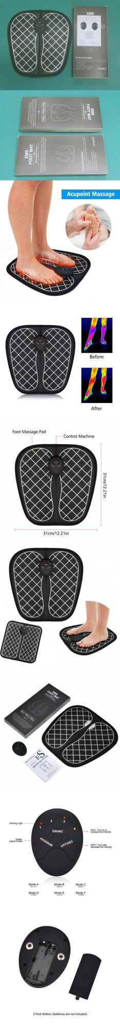 2021 Electrical Foot Massager with Detachable Control Unit and Soft Solid Foot Mat Cushion