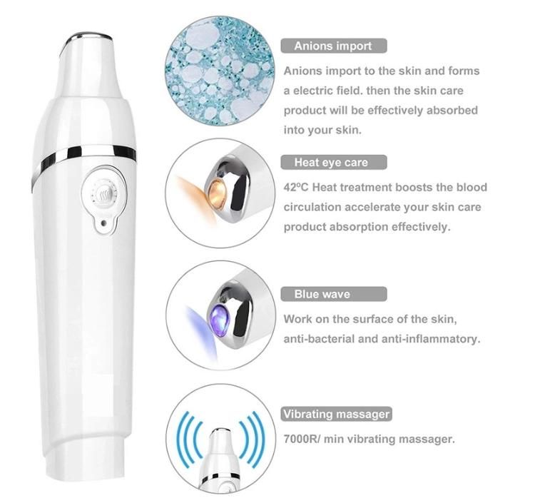 Eye Circles Remover Infrared Facial Massager Sonic Vibration Beautiful Pens