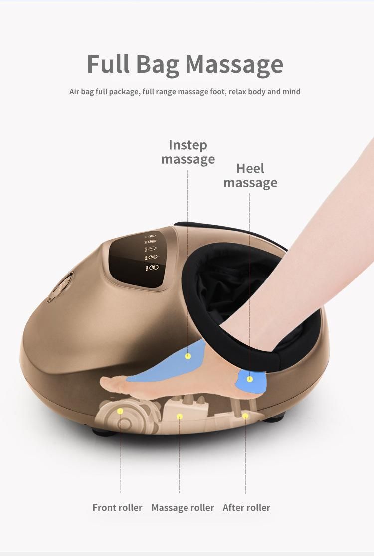 Electric Heating Shiatsu Vibrator Air Pressure Deep Kneading Infrared Foot Massager