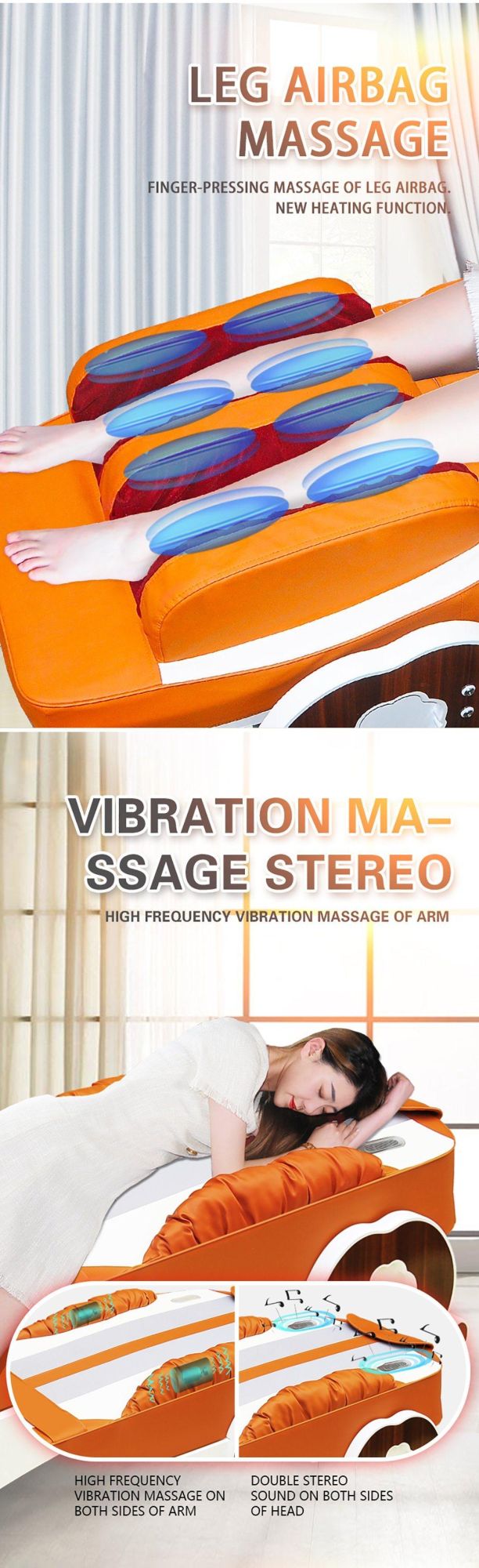 Korea Full Body Far Infrared Jade Stone Heating Therapy V3 Lifting Massage Bed