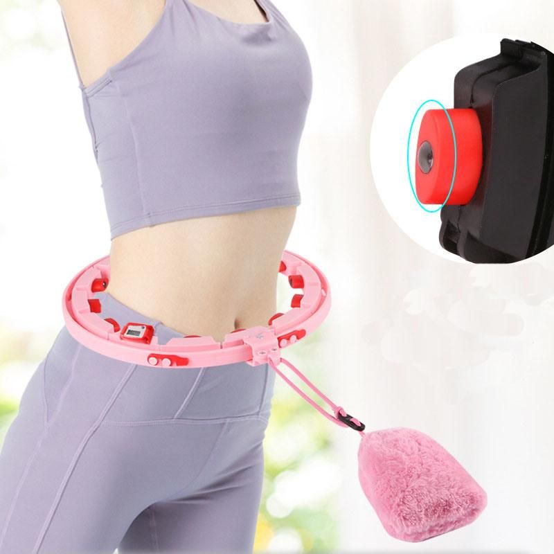 Adjustable Hula Hoop Smart Counting Removable Magnet Waist Massager Fitness Tool