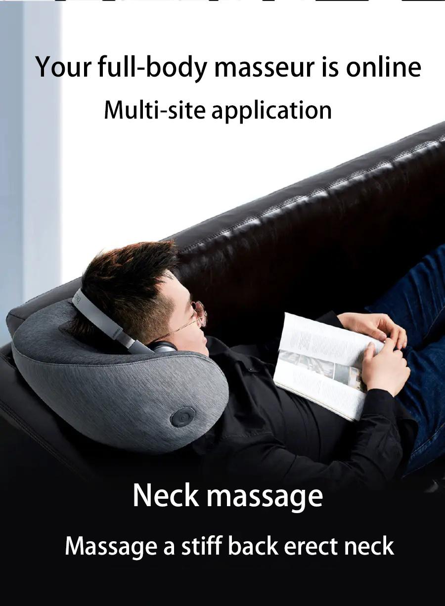 Memory Foam Massager Office Chair Seat Lumbar Back Cushion