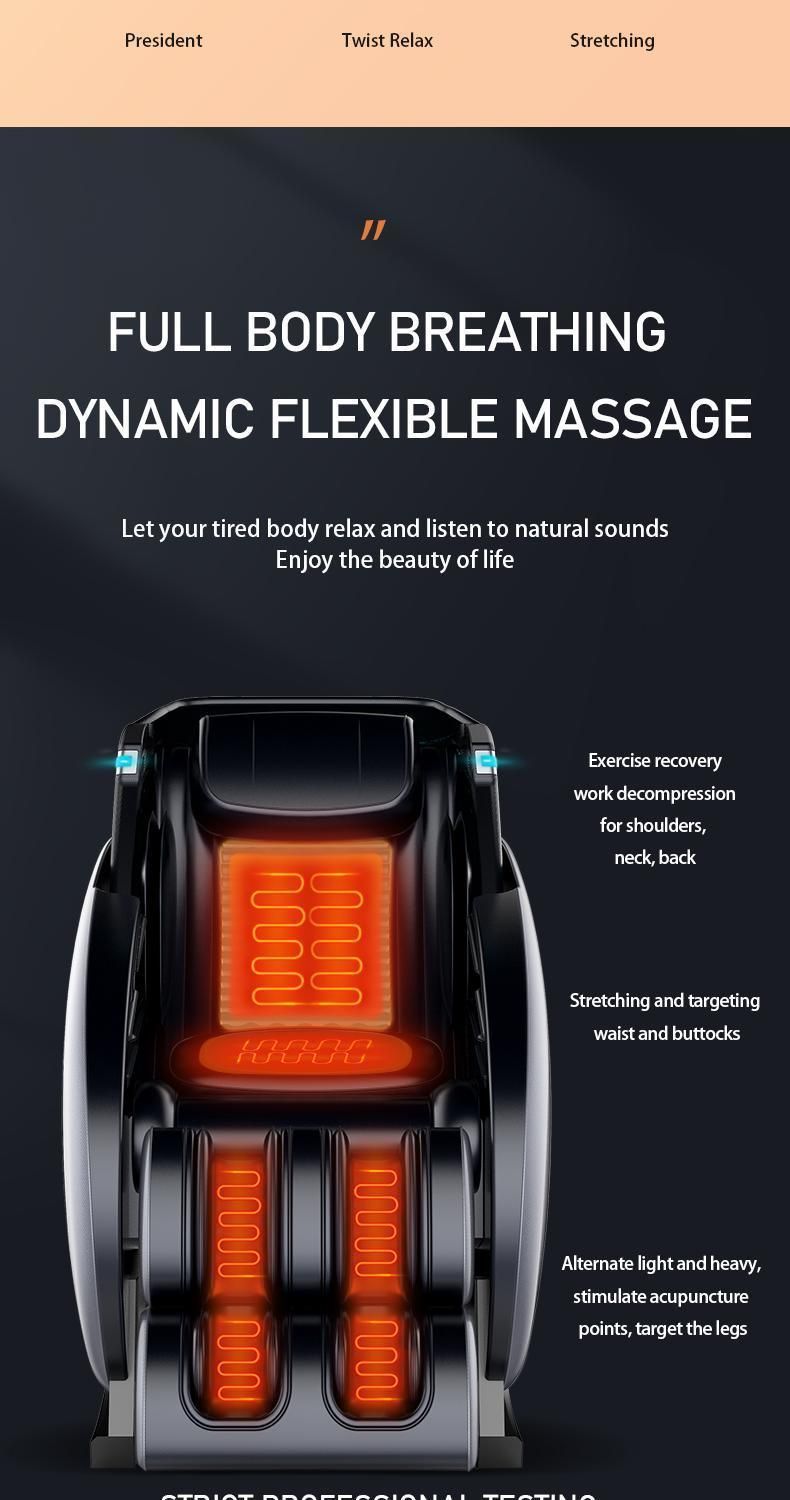 SL-Shaped Track High Quality PU Whole Body Massage Chair