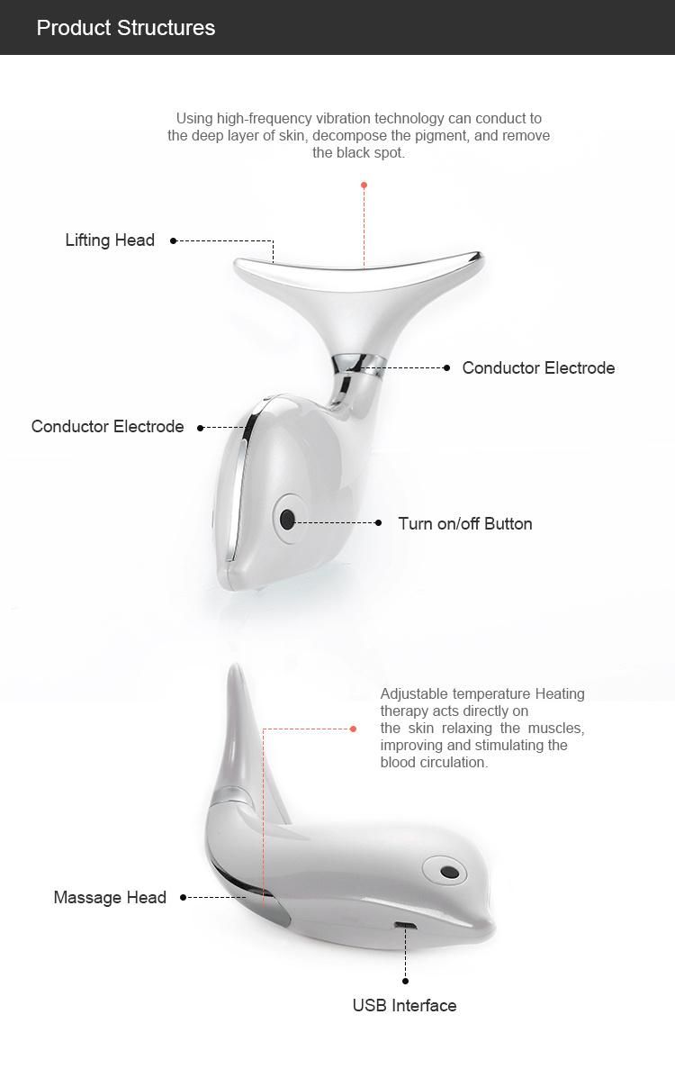 3D Massage Roller EMS V Shape Face Lift Microcurrent Beauty Device