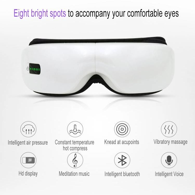 Hot Sale Portable Eye Care Protector Vibrating Relax Eye Massager with Music