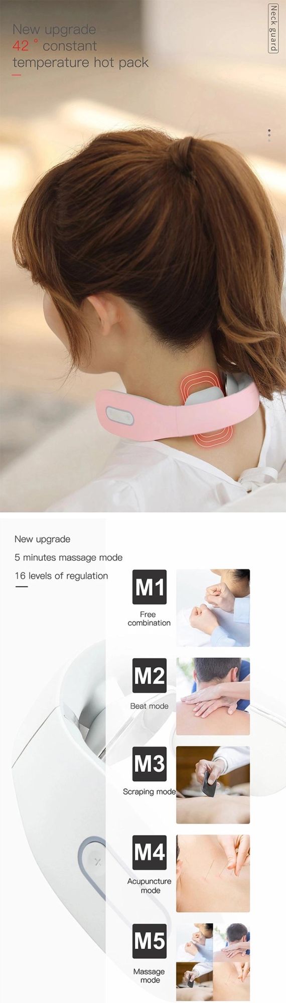 2021 Electronics Wireless Intelligent Portable Physiotherapy Neck Massager