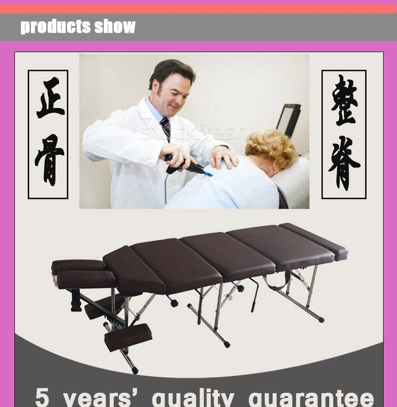 Portable Stainless Steel Droo Chiropractic Table Chiropractic Equipment Mtl-012