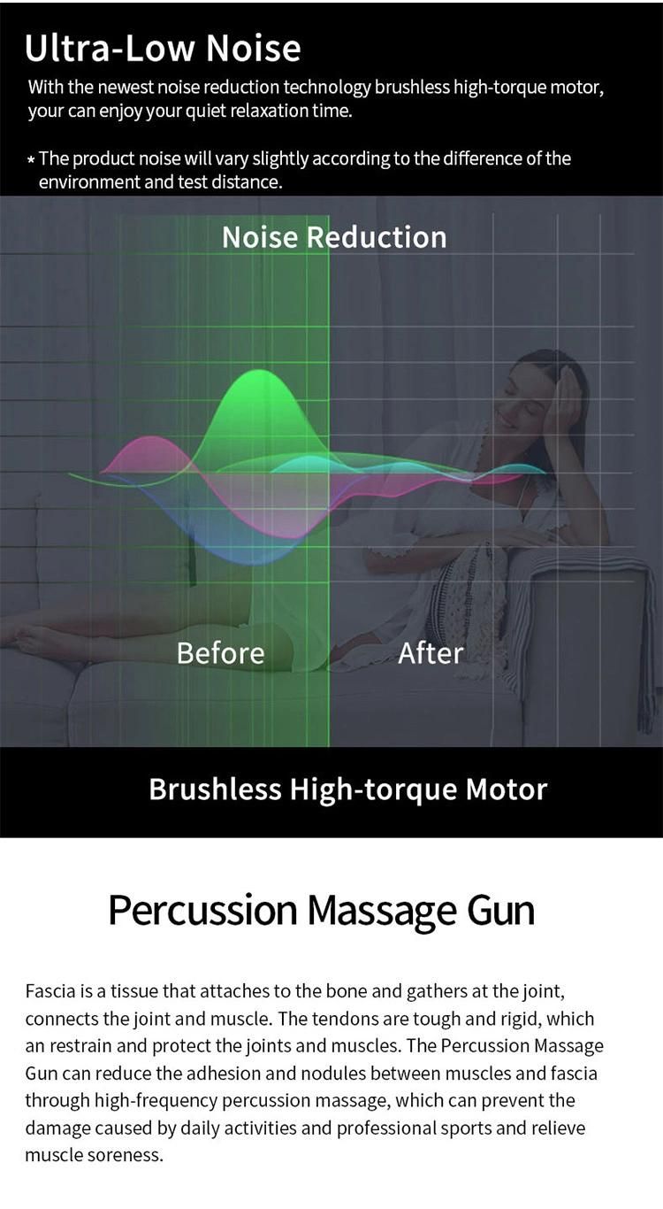 Deep Relaxation Vibration Tissue Fascia Massage Gun Body Massager Kit