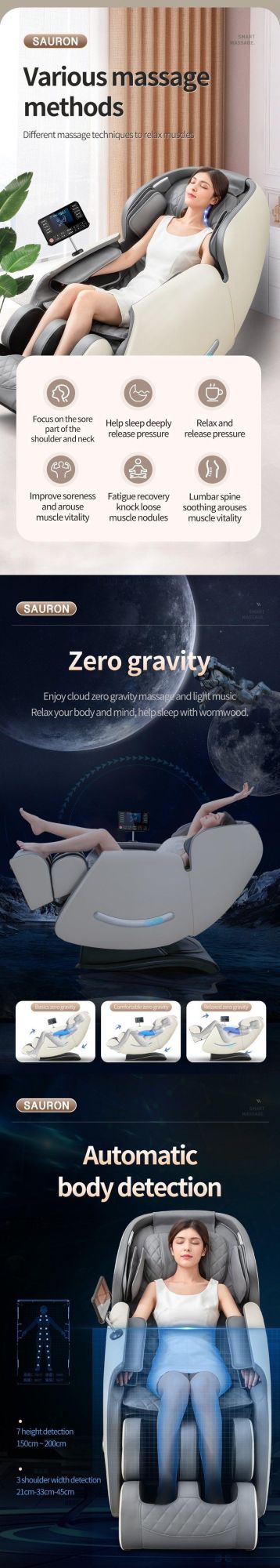 Wholesale Fauteuil Massage Pedicure 4D Zero Gravity Luxury Portable Chair Massage Deep Tissue Full Body Massage Chair