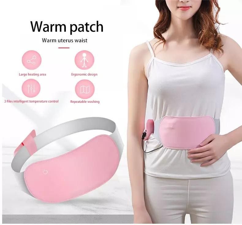 Washable Warm Uterus Relief Thermal Heat Belly Waist Massager Belt