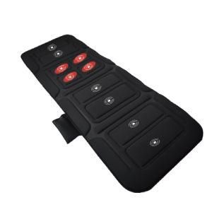 Full Body Heated Massage Mattress, Full Body Massager Mat Remote Control Foldable Massage Mattress with 10 Motors