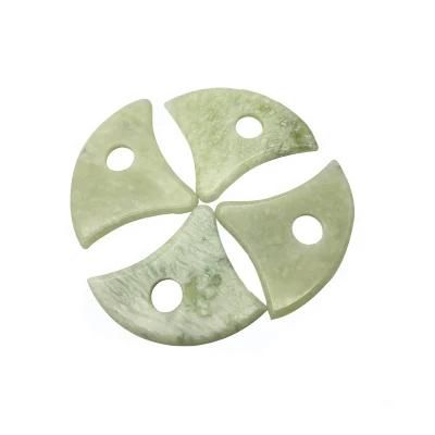 Dart Shaped Gua Sha Guasha Board Light Green Jade Stone Scraping Massage Tool Gua Sha Board