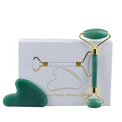 Anti Aging Facial Natural Pink Gua Sha Jade Roller