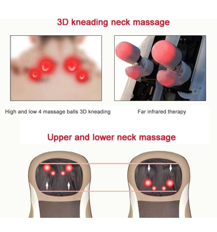 Factory Sale Massaging Portable Shiatsu Back Vibration Home Massage Cushion