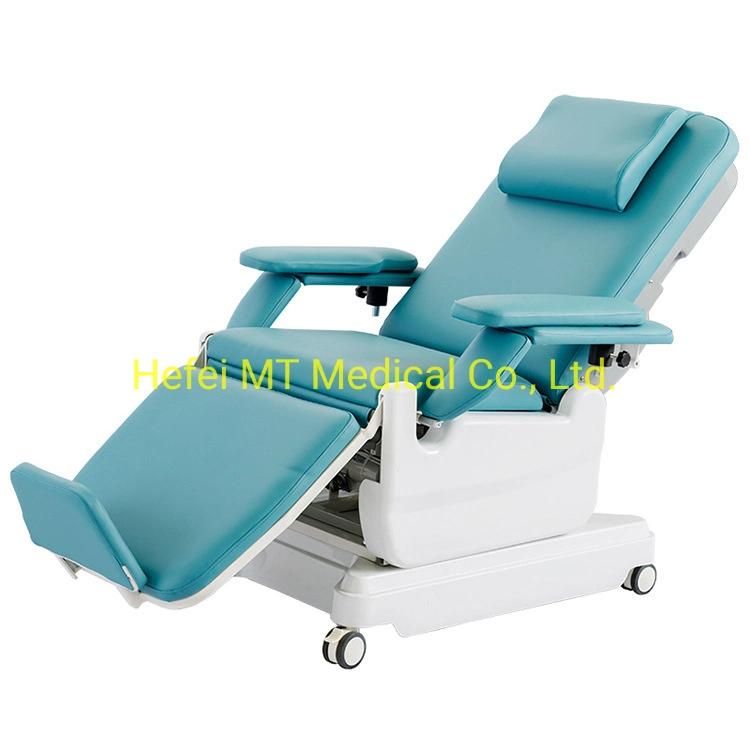 Mt Medical High Quality Electric Operating Motor Blood Donation Chair with Armrest and Hand Control