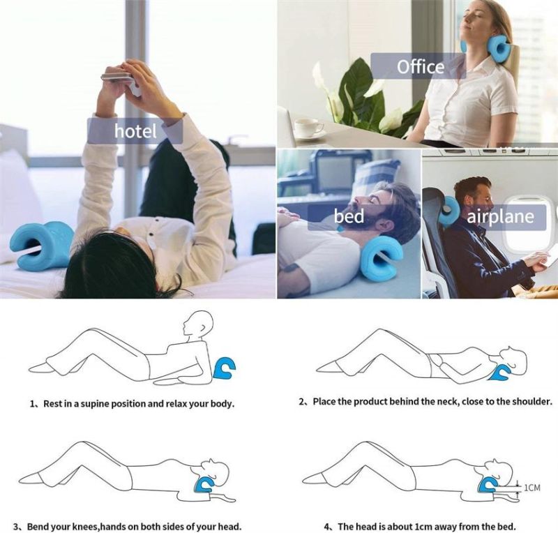 Inflatable Neck Massage Support Pillow for Neck Pain Relief