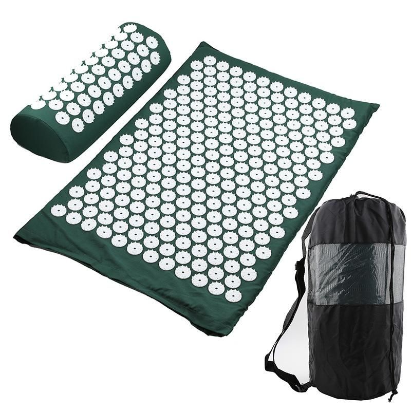 Acupressure Mat Head Neck Back Foot Massage Cushion Pillow Yoga Spike Mat Anti-Stress Acupuncture Pad Needle Massager