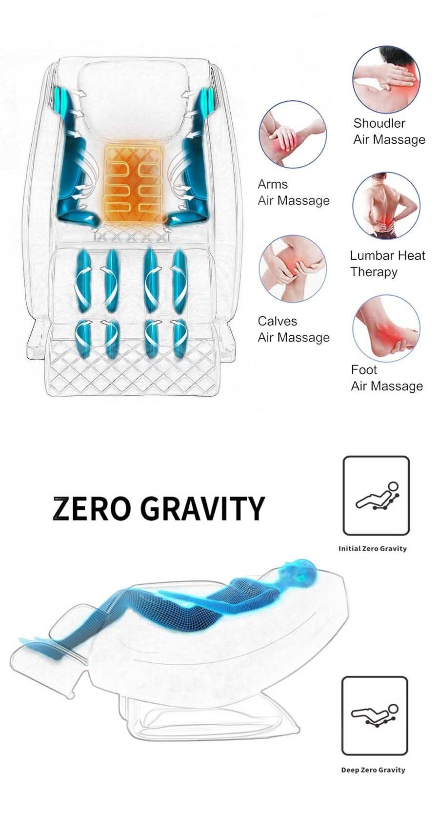 Massage Chair 3D Zero Gravity Full Body Massager