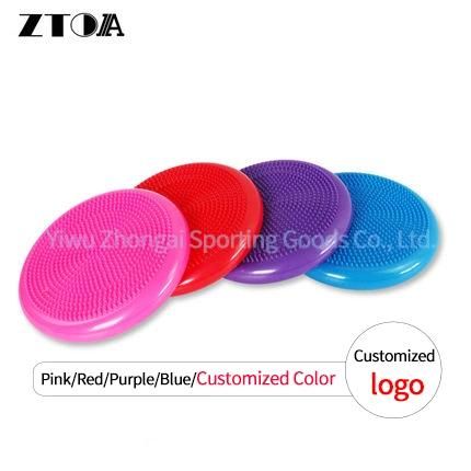 PVC Inflatable Wiggle Seat Yoga Massage Balance Pad Disc Wobble Cushion