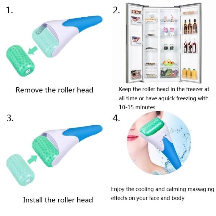 Facial Massager Ice Roller Skin Cooling Derma Roller