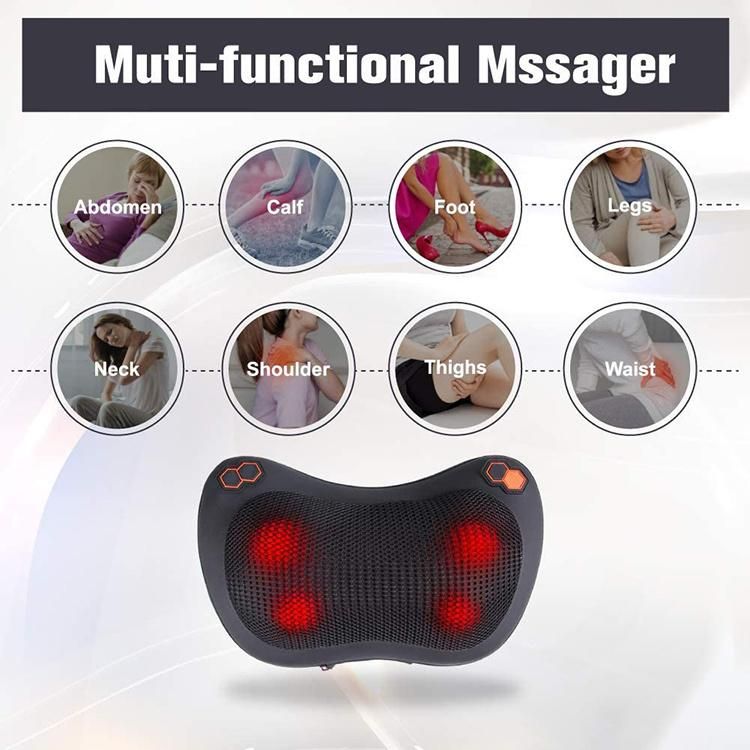 2021 New Electric Portable Massage Pillow Smart Cervical Massager Pillow Intelligent Neck Massage