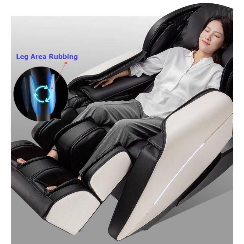 New Design Electric Luxury 3D Zero Gravity Full Body Shiatsu Massage Chair with Music and L Track