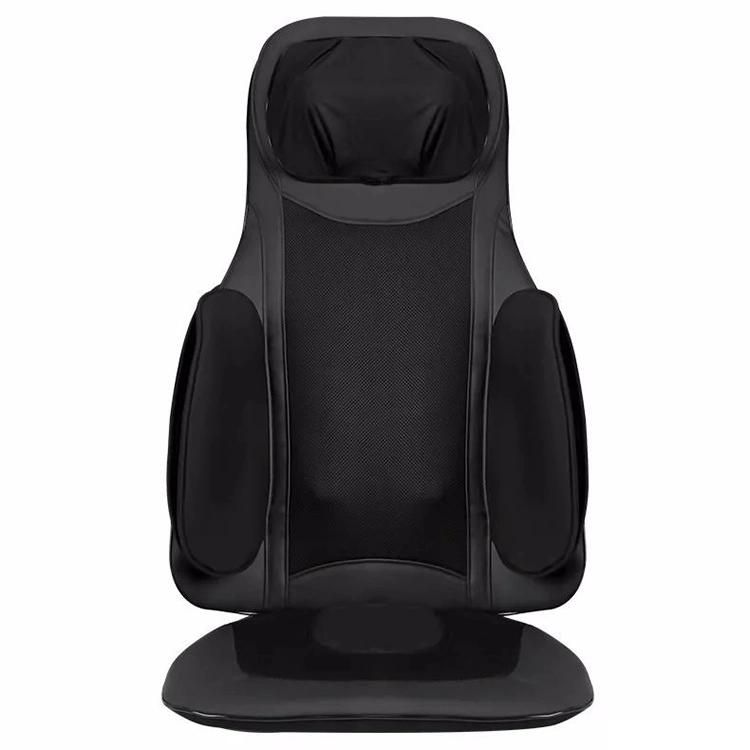 Deluxe  Compression 3D Shiatsu Tapping Kneading Electric Neck Shoulder Back and Buttocks Massage Cushion with Airbags