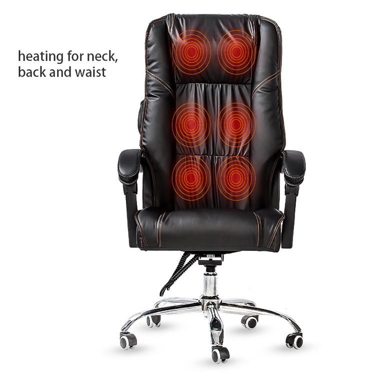 Electric Luxury Executive Heated Swivel Office Massage Chair 3D Body Shiatsu Vibration and Heating Chair Massage