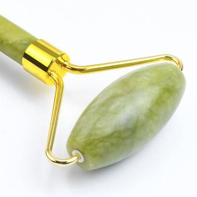 Hot Selling Light Green Noiseless Jade Roller Jade Face Massage Roller Without Box