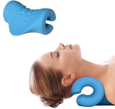 Wholesale PU Relaxation Comfortable Ergonomic Neck Rest Massage Pillow Device