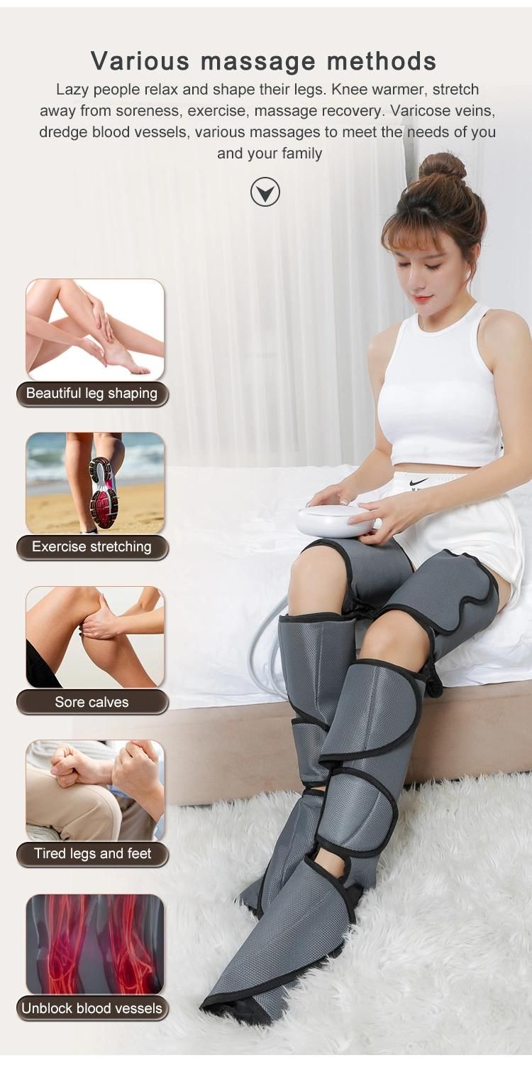 New Custom Logo Air Compression Foot & Calf & Thigh Full Leg Massager