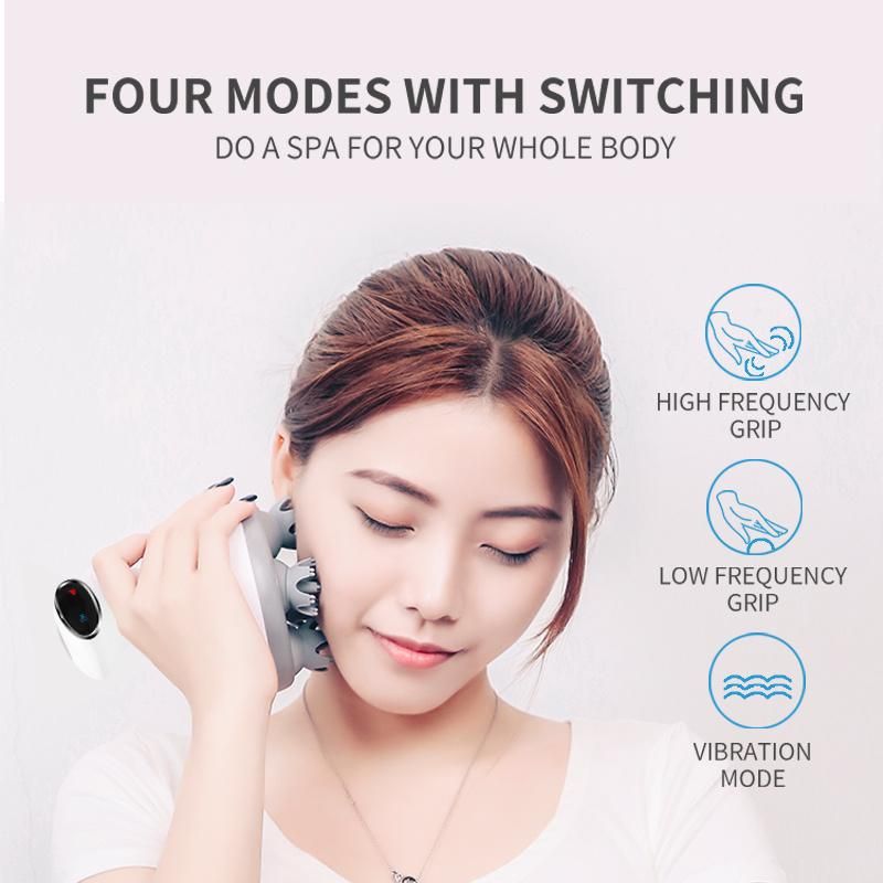 OEM Logo Massager Scalp Massager Waterproof Head Massager Wireless One Button Control for Head Pain Relief