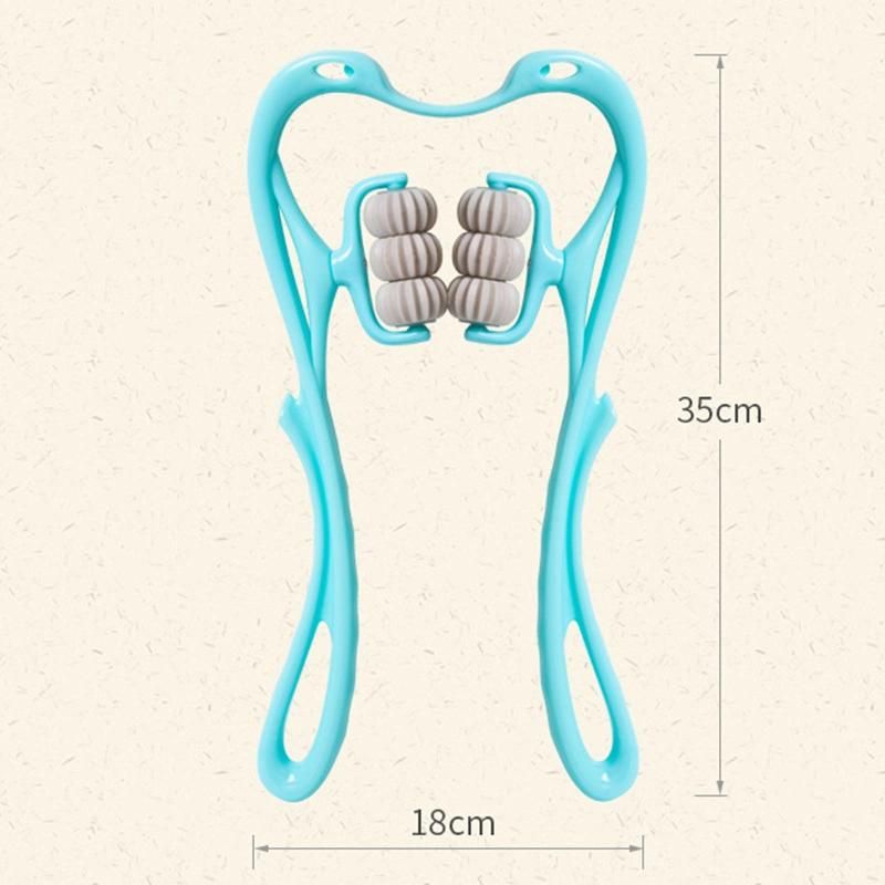 Rolling Massager Six-Wheel Cervical Spine Multifunctional U-Shaped Neck Kneading Clamp Wyz15305