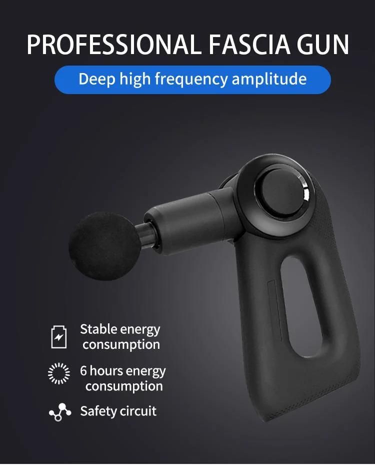 Rechargeable Battery Deep Vibrating Tissue Fascia Muscle Massager Gun