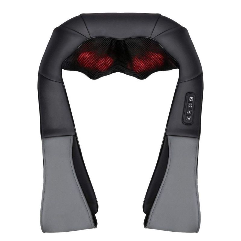 Back Massager with Heat Deep Kneading Electric Massage Pillow Shiatsu Neck Shoulder Massager