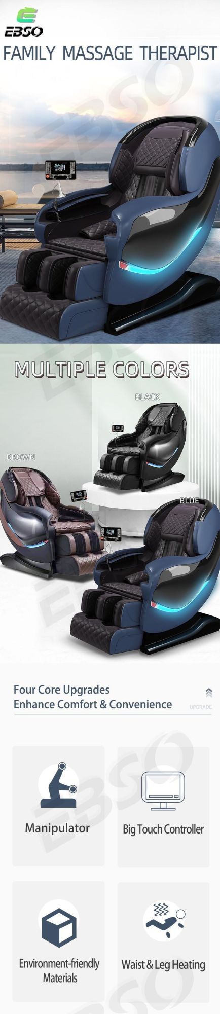New Product OEM Wholesale Music Full-Body Massage Chair Other Massage Product
