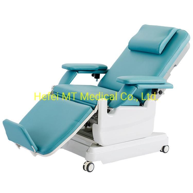 Mt Medical Hospital Furniture Infusion Phlebotomy Donation Collection Mobile Electric Blood Donor Drawing Hemodialysis Dialysis Chair