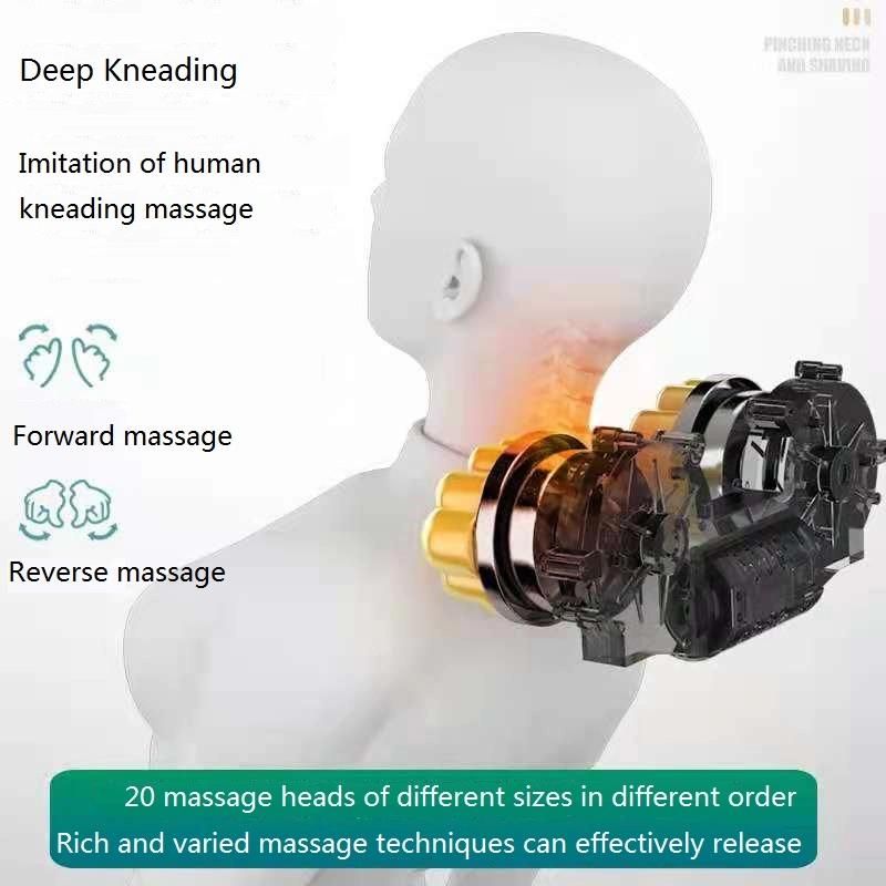 New OEM Shiatsu Back Neck Shoulder Massager Pillow Electric Neck Massager for Muscle Pain Relief