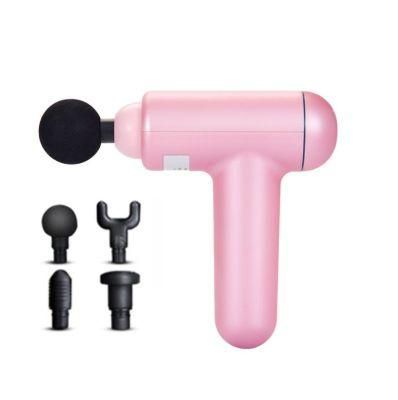 Mini Vibration 4 Heads Deep Tissue Portable Percussion Muscle Massage Gun