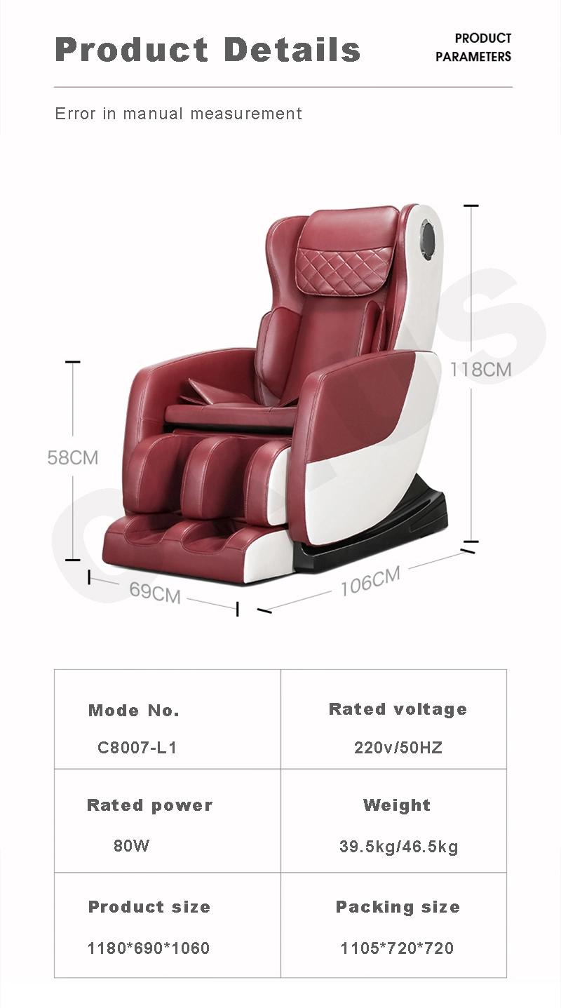 Ningde Crius 3D Zero Gravity Electric Shiatsu Full Body Massage Chair with Spare Parts