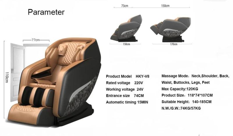 High Efficiency Full Body Zero Gravity Massage Chair