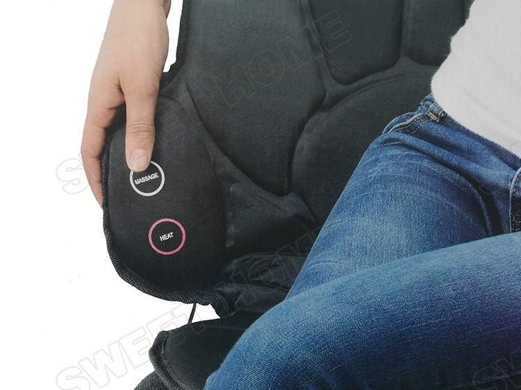 Mini Electric Portable Car Seat Massage Cushion Vibrator Shiatsu Back Massager