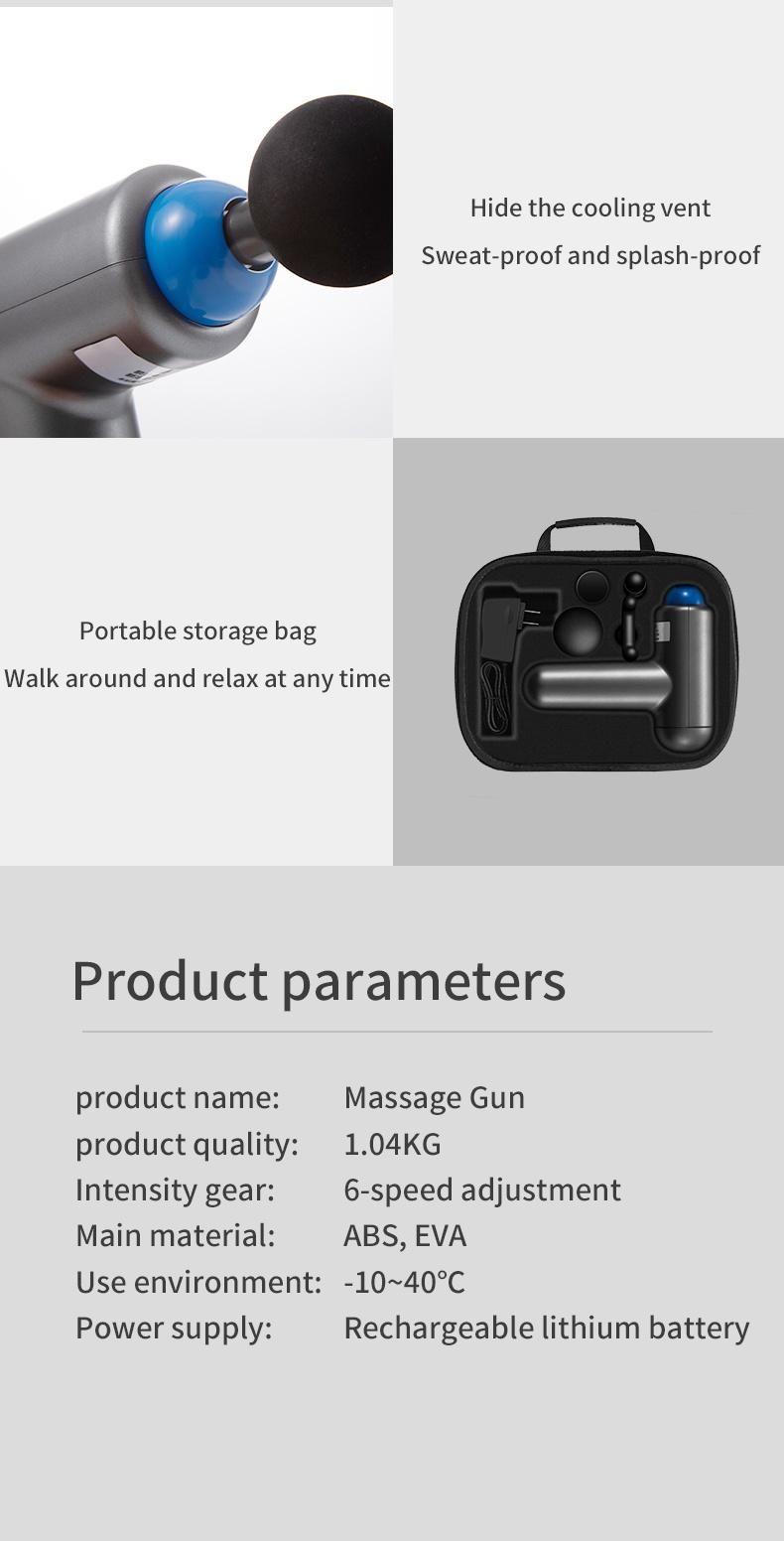 Mini Vibration Deep Muscle Tissue Massage Gun Adjustable 12V Massager Gun